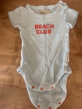 PiuPiuchick waffle Beach Club Baby One-Piece Bodysuit
